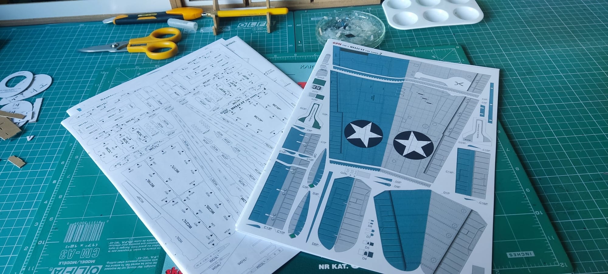 F6F-3 HELLCAT BETIO 43 - relacja z budowy modelu