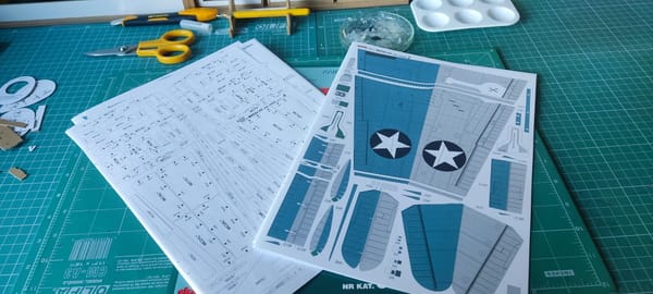 F6F-3 HELLCAT BETIO 43 - relacja z budowy modelu